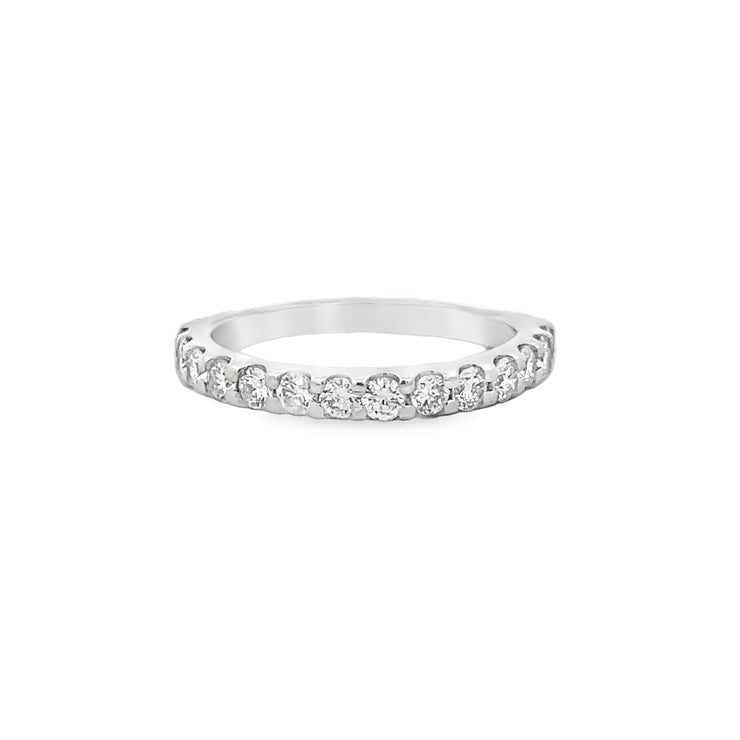 Delicate Diamond Band in White Gold