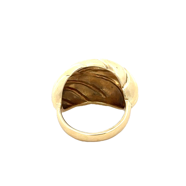 Domed Shell Ring in 18k Yellow Gold