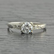 Antique Art Deco .52 ct. Old European Cut Diamond Engagement Ring