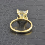 3.59 ct. Princess Cut Diamond Engagement Ring in Yellow Gold