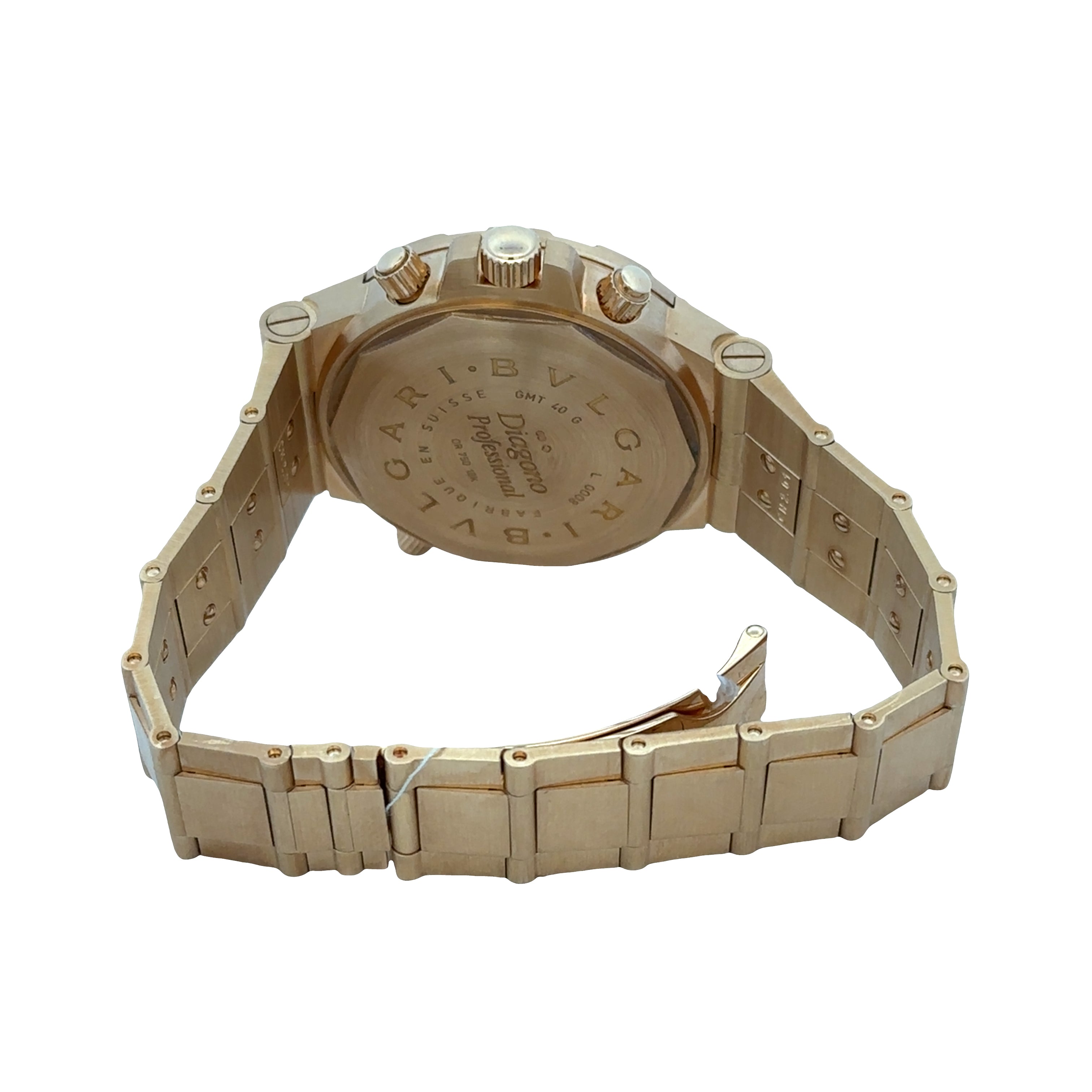 Pre-Owned Bvlgari Diagono Professional GMT 18k Yellow Gold Wristwatch – 40mm