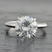 GIA 3.63 ct. D-VS1 Round Brilliant Cut Diamond Engagement Ring