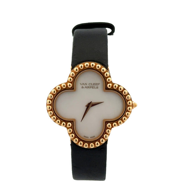 Van Cleef & Arpels Sweet Alhambra Wristwatch in 18k Yellow Gold