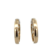 Multi-Shape Flush Set Diamond Earrings in Yellow Gold