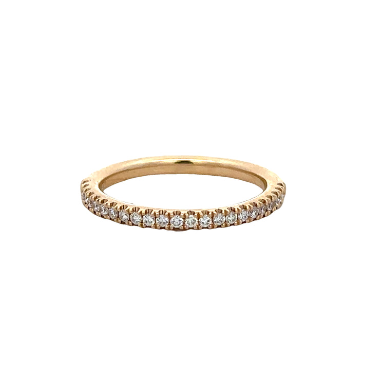 Diamond Wedding Band in Yellow Gold