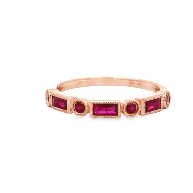 Ruby Ring in Rose Gold