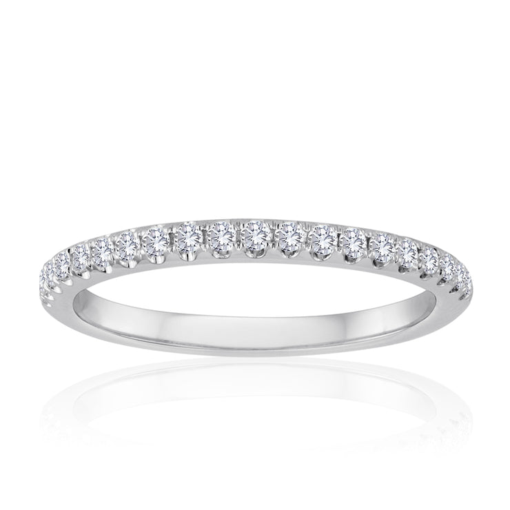 Diamond Wedding Band in White Gold