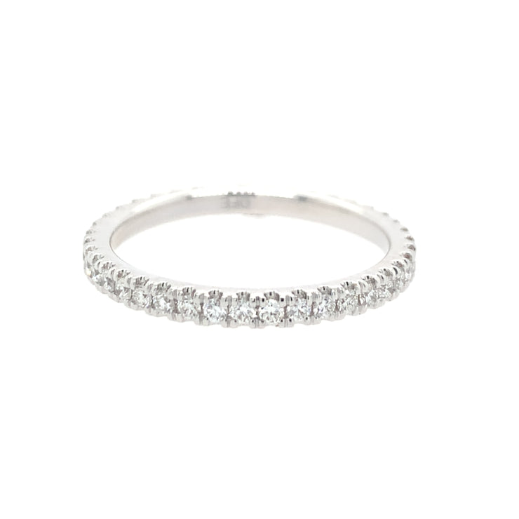 .54 CTW Diamond Eternity Band in White Gold Size 6.5