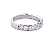 1.0 CTW Diamond Wedding Band in White Gold