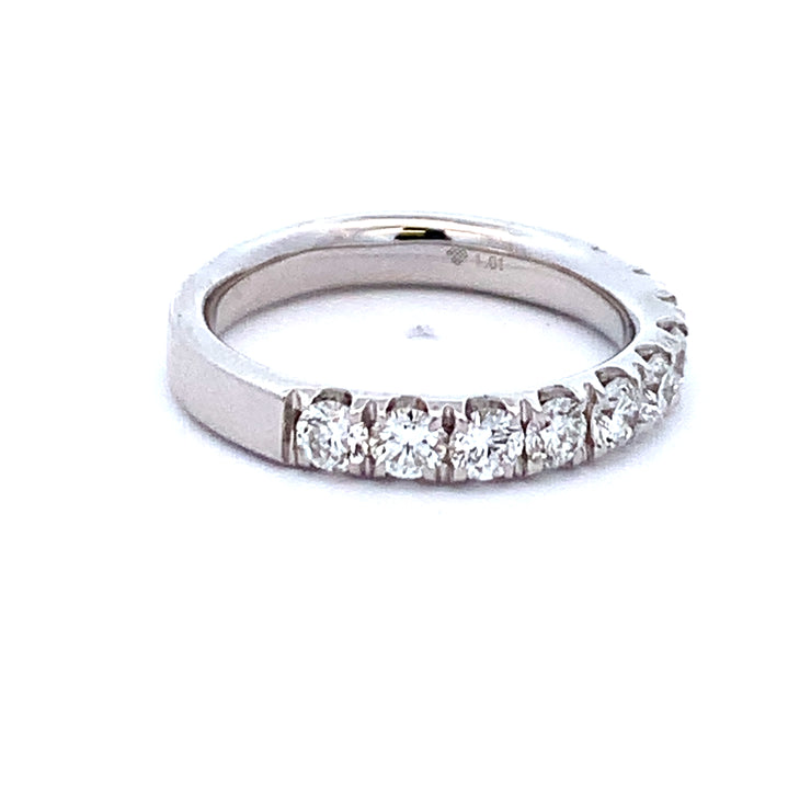 1.0 CTW Diamond Wedding Band in White Gold