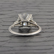 Vintage Art Deco 4.02 ct. Old European Cut Diamond Engagement Ring in Platinum