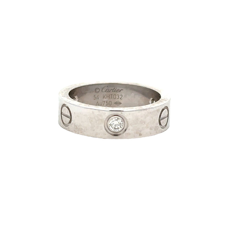 Cartier Diamond Love Ring in 18k White Gold