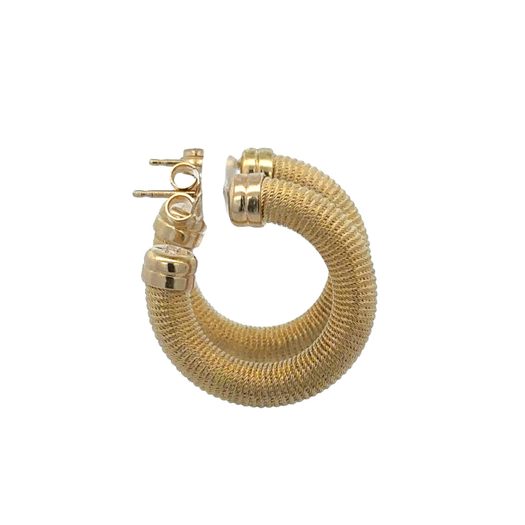 Coiled Hoops in 18k Yellow Gold