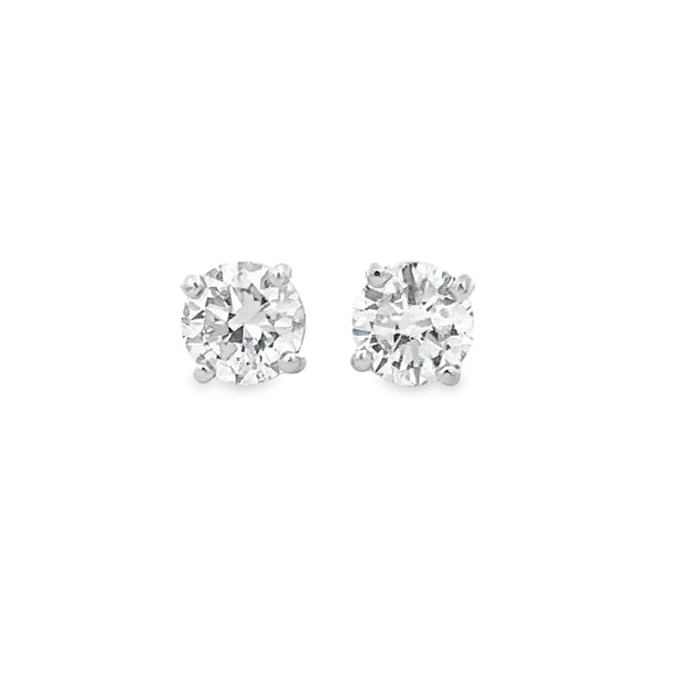 .82 CTW Diamond Stud Earrings in White Gold