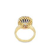 Tanzanite and Diamond Ring in Yellow Gold