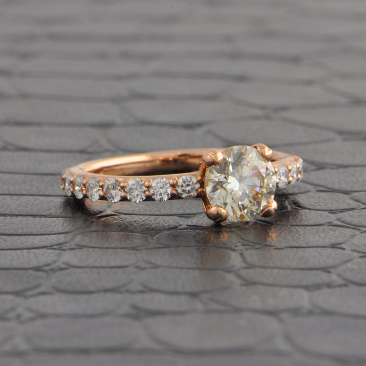 Diamond Engagement Ring in Rose Gold
