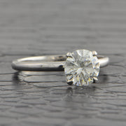 GIA 1.24 ct. Round Brilliant Cut Diamond Engagement Ring