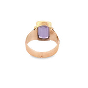 Antique Victorian Amethyst Ring in Yellow Gold Size 11.25