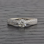 .70 ct. Round Brilliant Cut Diamond Engagement Ring in White Gold