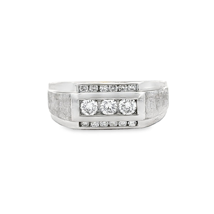 Gents Diamond Ring in Platinum