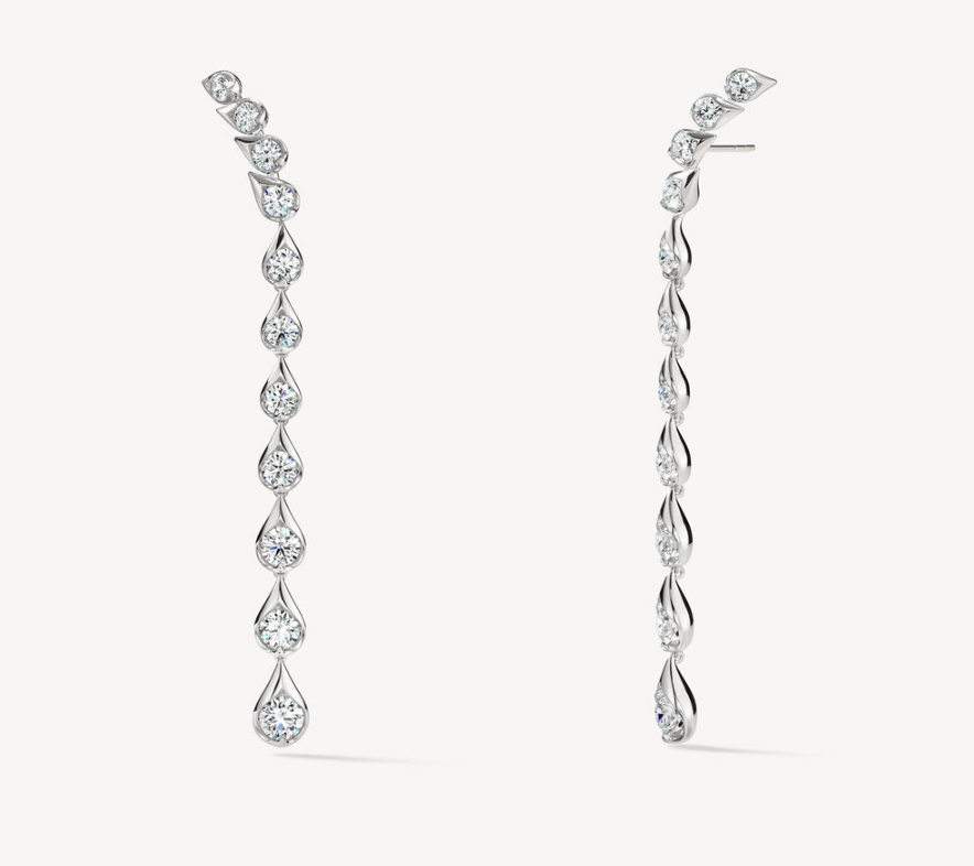 Hearts On Fire LU Droplet Stiletto Earrings