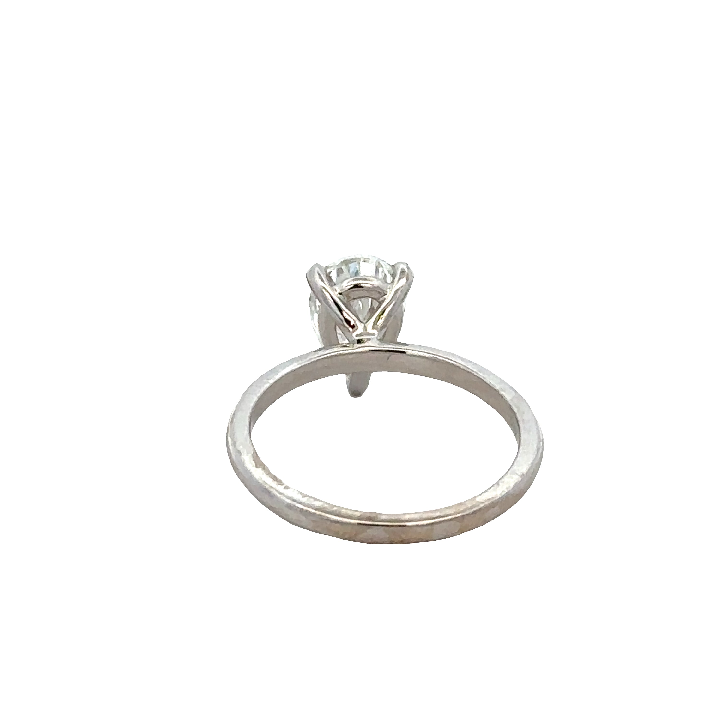 14k White Gold 1.50ct GIA Pear-Shaped Diamond Engagement Ring – Size 6.75