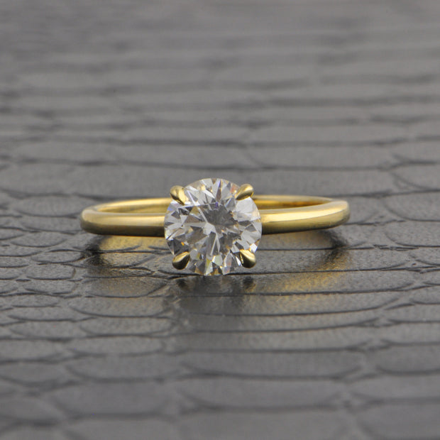 GIA 1.25 ct. Round Brilliant Cut Diamond Engagement Ring