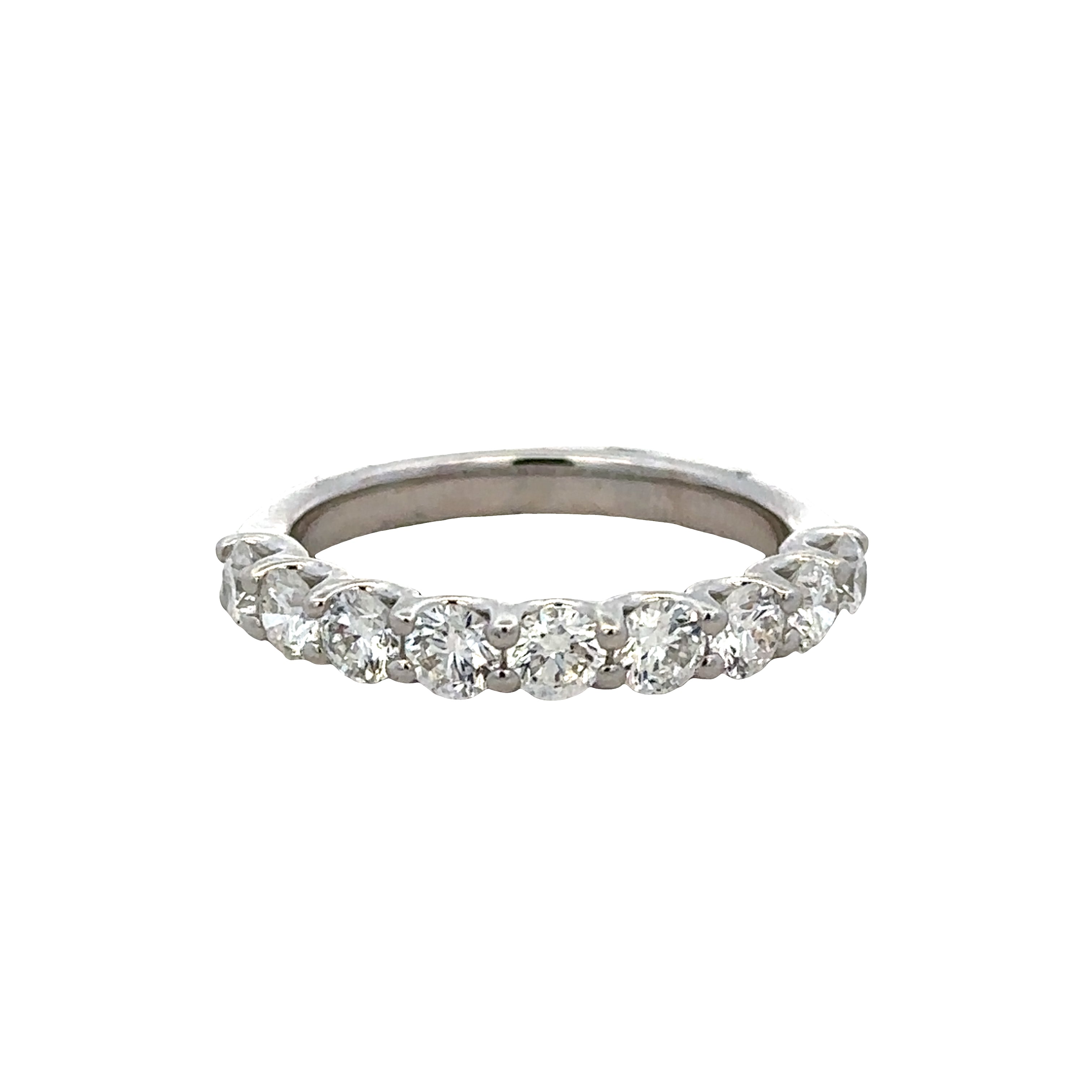 14k White Gold 1.30 Carat Diamond Band – Size 6.75