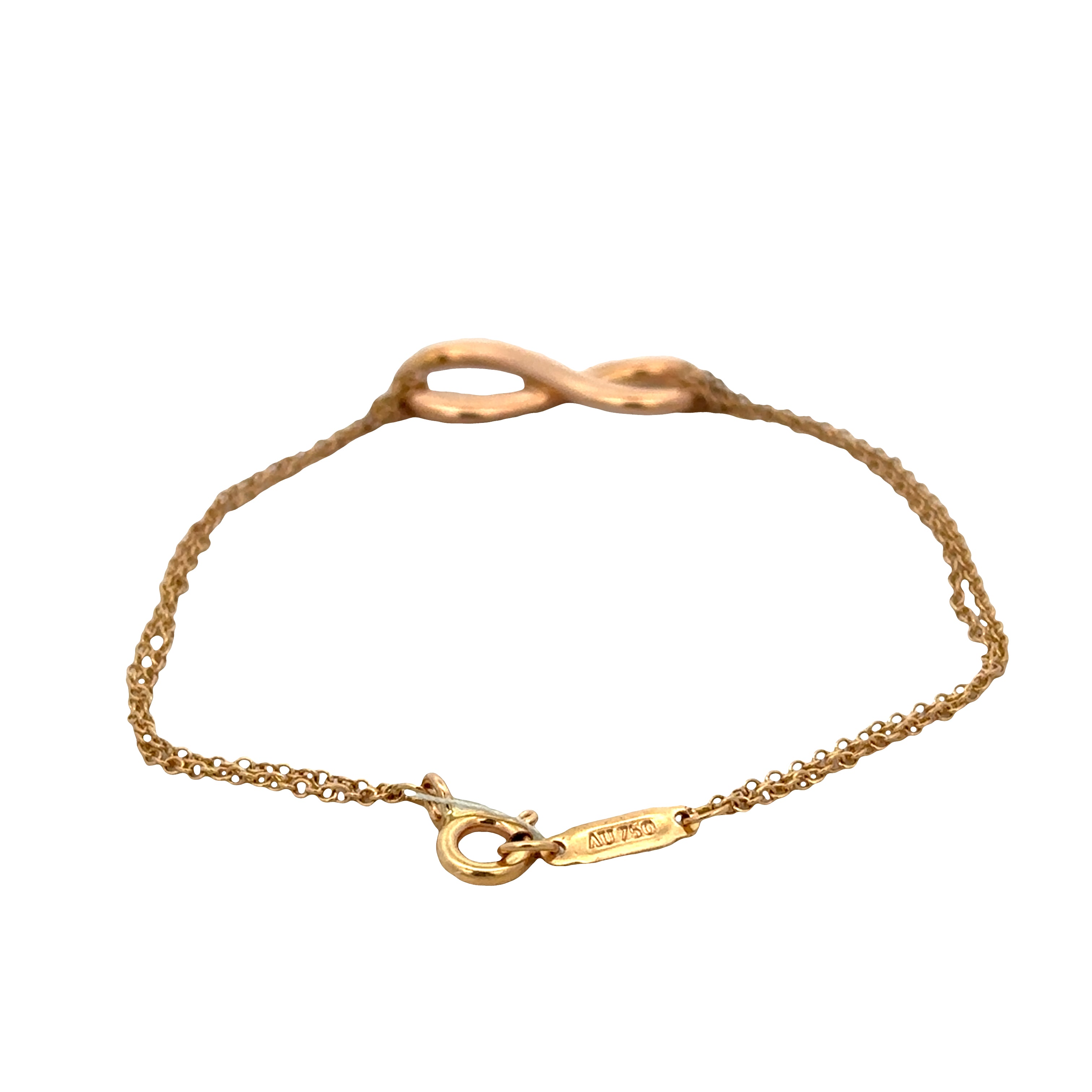 Estate Tiffany & Co. 18k Rose Gold Infinity Bracelet – 6"