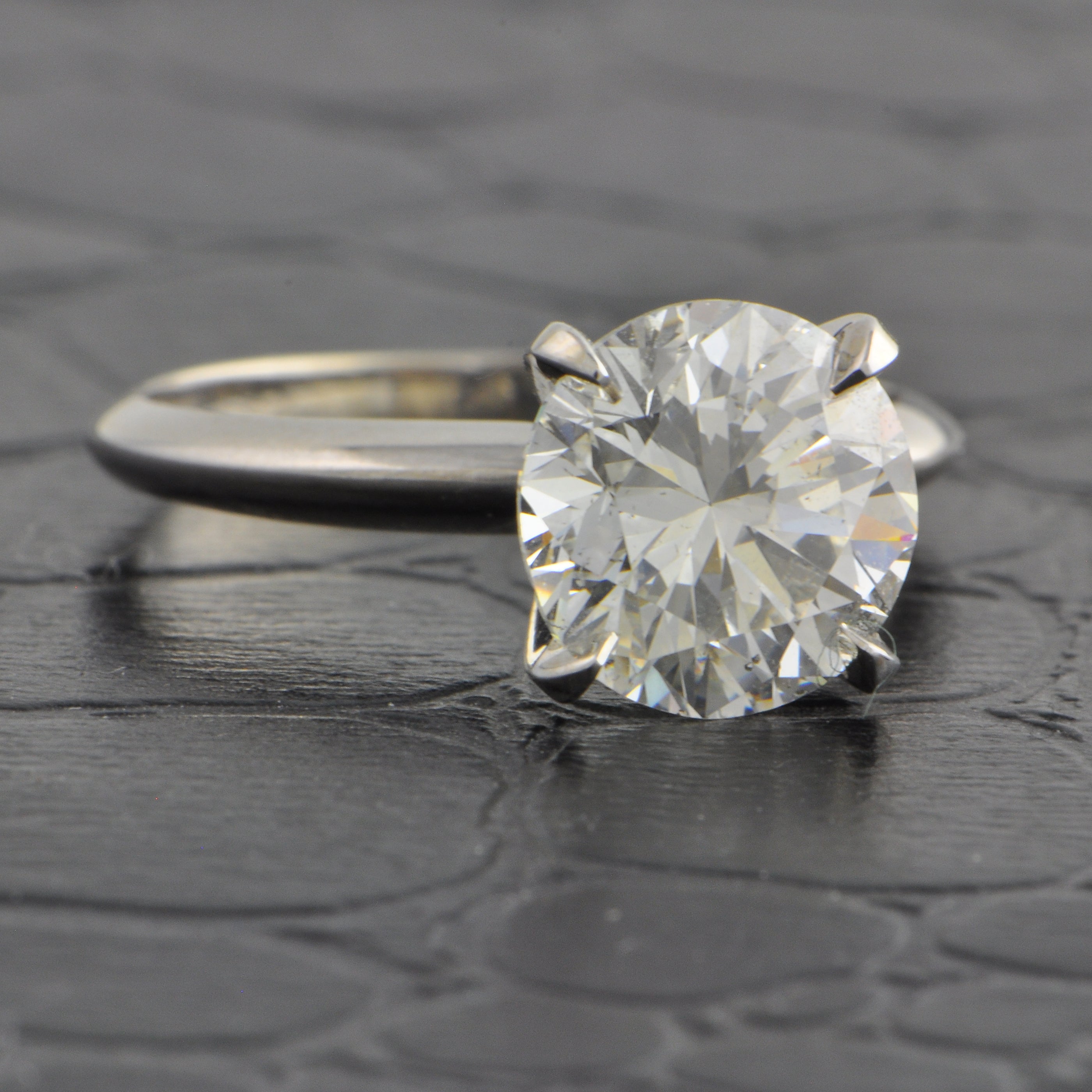 GIA 2.94 ct. H-SI1 Round Brilliant Cut Diamond