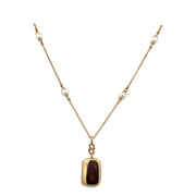 Monica Rich Kosann Pearl Accented Locket in 18k Yellow Gold