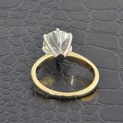 GIA 3.05 ct. M-VS2 Round Brilliant Cut Diamond Engagement Ring in Yellow Gold