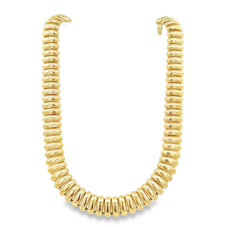 Caterpillar Flexible Style 16" Necklace in 14k Yellow Gold