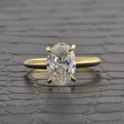 GIA 2.0 ct. H-SI2 Oval Cut Diamond Engagement Ring