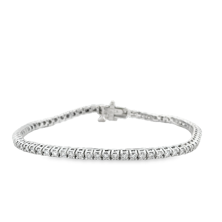 2.0 CTW Diamond Tennis Bracelet in White Gold