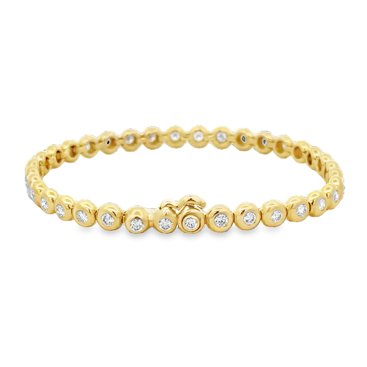 Bezel Set Diamond Bracelet in 18k Yellow Gold by Tiffany & Co.