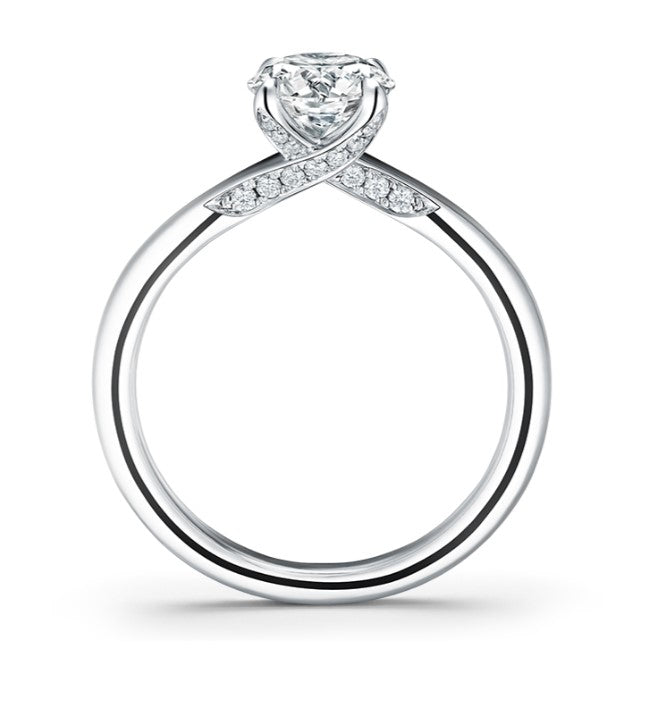 Hearts On Fire Vela 1.03 ct. G-VS2 Diamond Engagement Ring in Platinum