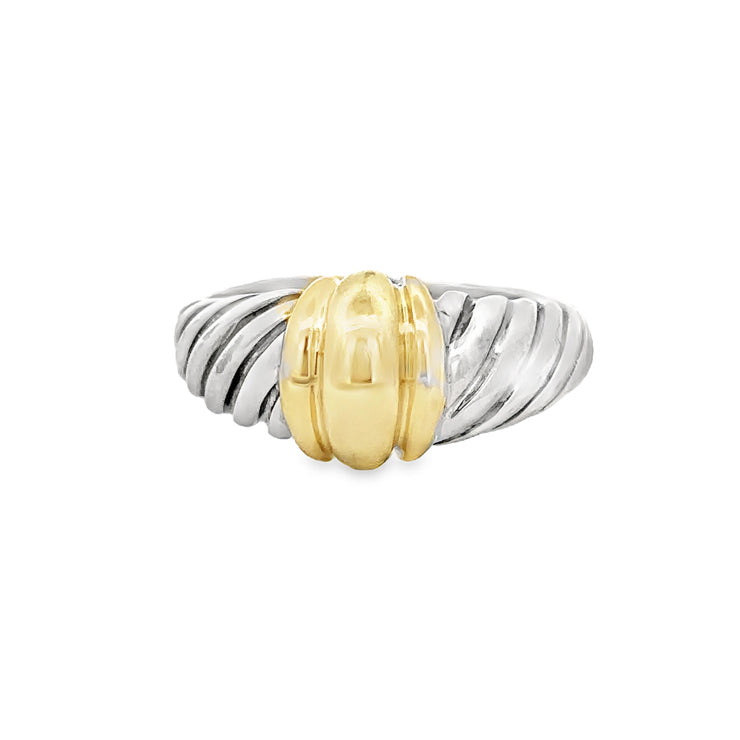 David Yurman Two Tone Thoroughbred Ring