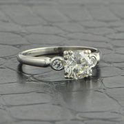 Vintage Art Deco 1.06 ct. Old European Cut Diamond Engagement Ring in Platinum