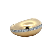 Vintage Tiffany & Co. Domed Diamond Ring in 18k Yellow Gold