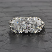Magnificent Art Deco Old European Cut Diamond Engagement Ring in Platinum