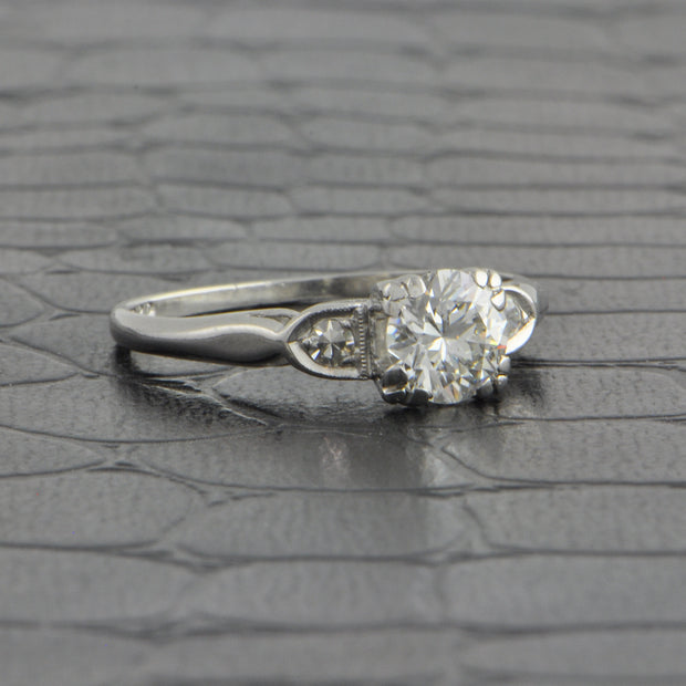 Vintage Art Deco .75 ct. Old European Cut Diamond Engagement Ring