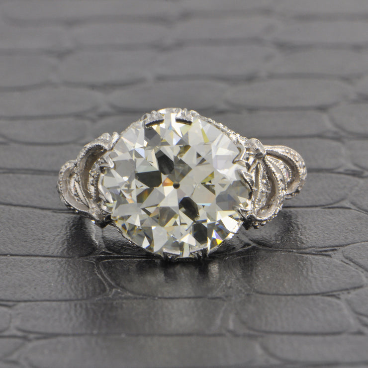 Antique ca. 1910s 6.50 ct Old European Cut Diamond Engagement Ring in Platinum