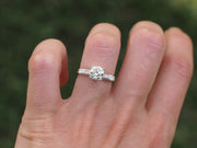 Vintage 1950s 1.20 ct. Round Brilliant Cut Diamond Engagement Ring in Platinum