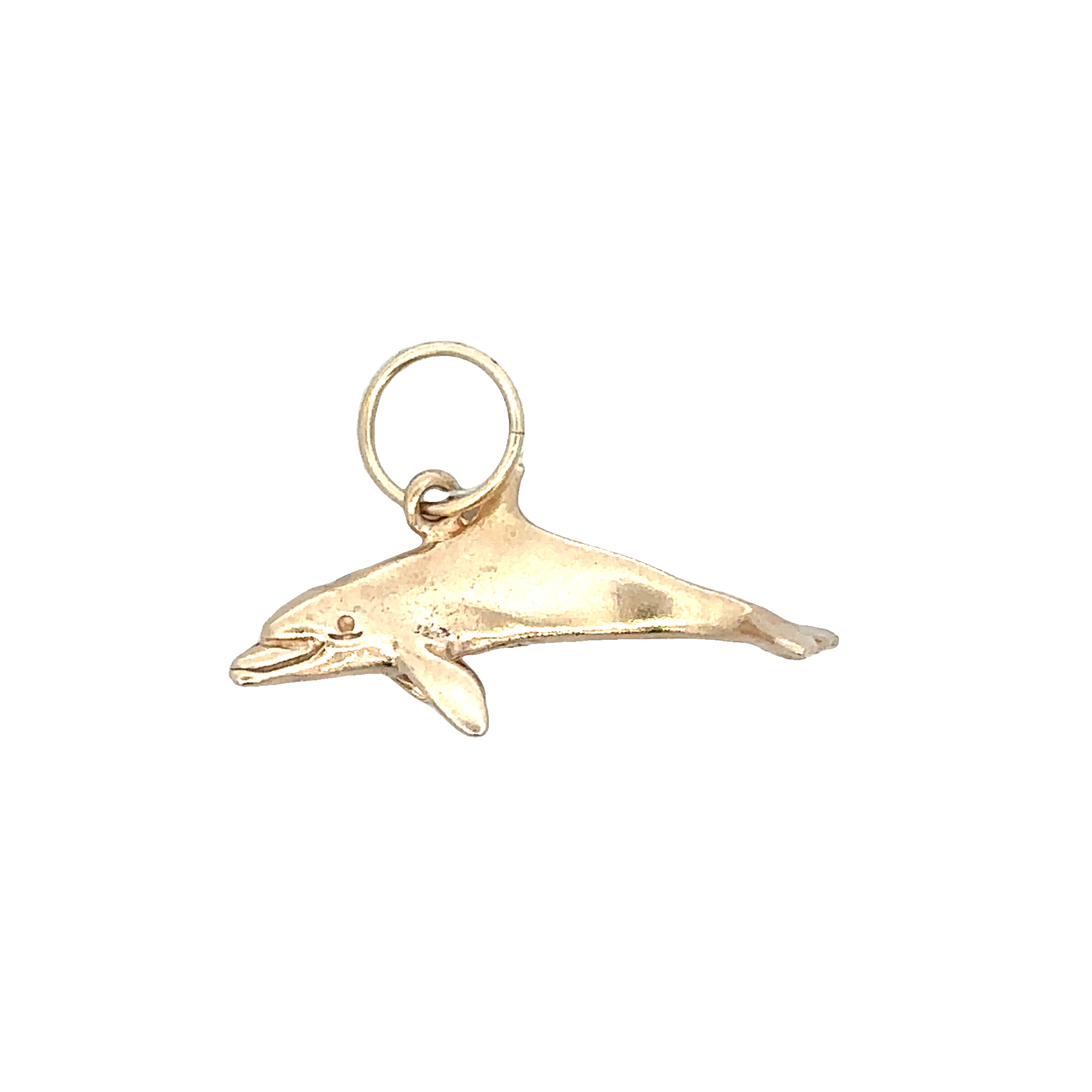 Dolphin Charm in Yellow Gold