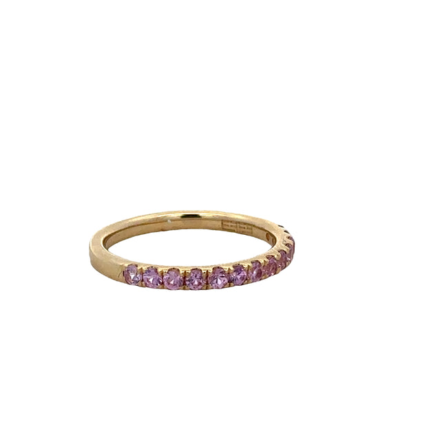 Effy Pink Sapphire Band in Yellow Gold