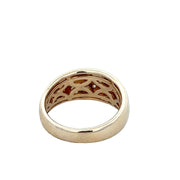 Celestial Diamond Band Ring in Yellow Gold