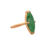 Jade Marquise Ring in 22k Yellow Gold
