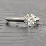 Estate Tiffany & Co. GIA 1.04 ct. H-VS2 Round Brilliant Cut Diamond Engagement Ring