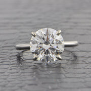 GIA 4.51 ct. D-SI2 Round Brilliant Cut Diamond Engagement Ring in Platinum